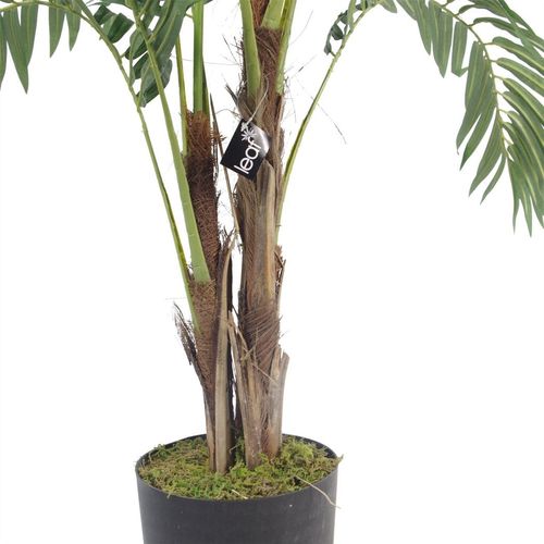 120cm Luxurious Realistic Artificial Palm Tree with Elegant Copper Planter - plants - express.com