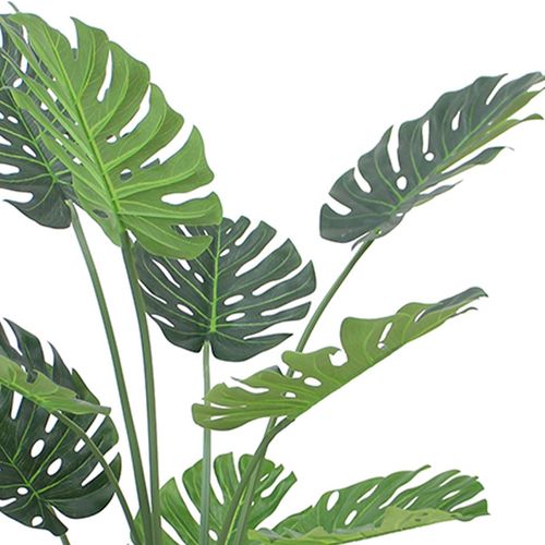 120cm Luxury Faux Monstera Plant in Sleek Black Pot – Instant Greenery Gem! - plants - express.com