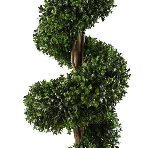 120cm Sprial Buxus Artificial Tree UV Resistant Outdoor Topiary - plants - express.com