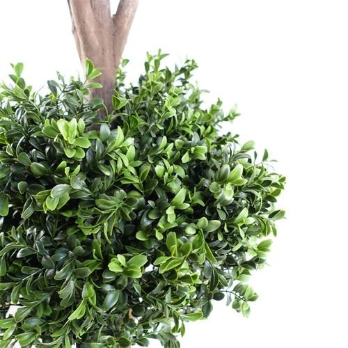 120cm Triple Ball Buxus Topiary Tree - UV Resistant Outdoor Elegance - plants - express.com