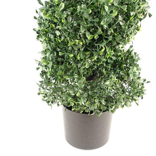 120cm UV Resistant Boxwood Tree Spiral Topiary 1058 leaves - plants - express.com