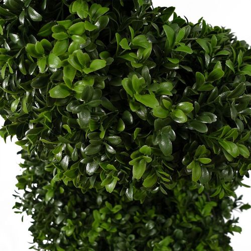 120cm UV Resistant Spiral Boxwood Tree - Lifelike Outdoor Elegance - plants - express.com