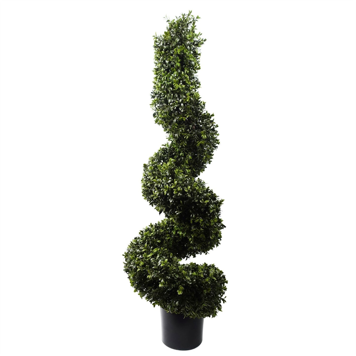 120cm UV Resistant Spiral Boxwood Tree - Lifelike Outdoor Elegance - plants - express.com