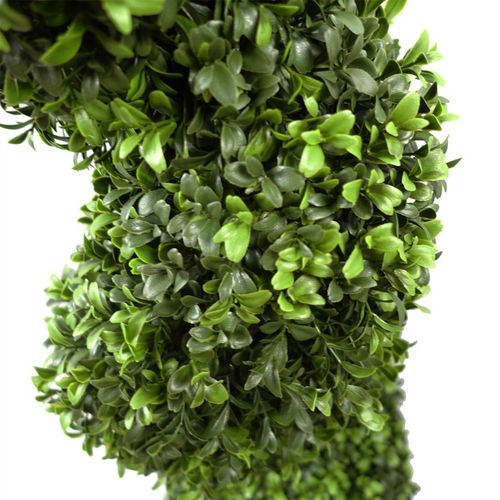120cm UV Resistant Spiral Buxus Artificial Tree – Lifelike Outdoor Elegance - plants - express.com