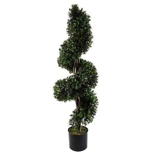 120cm UV Resistant Spiral Buxus Topiary Tree - Stunning Outdoor Décor - plants - express.com