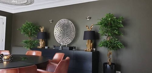 150cm Artificial Japanese Fruticosa - Style Ficus Tree with Twisted Trunk - plants - express.com