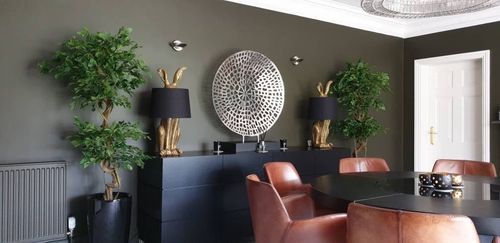 150cm Artificial Japanese Fruticosa - Style Ficus Tree with Twisted Trunk - plants - express.com