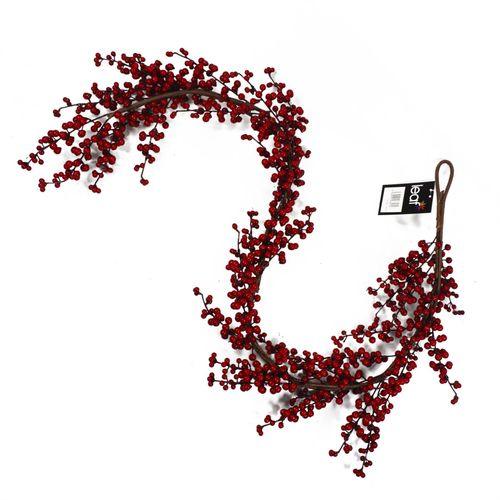 150cm Large Luxury Christmas Red Berry Floristry Garland - plants - express.com