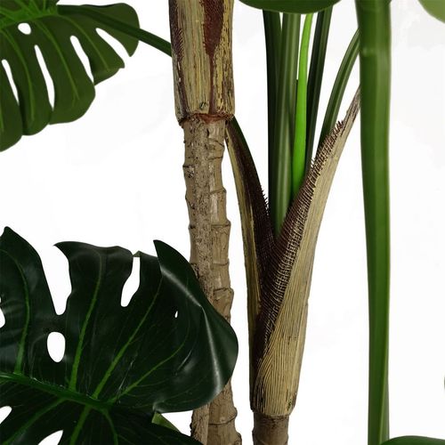 150cm Lifelike Luxury Monstera Plant in Elegant Black Pot for Stunning Decor - plants - express.com