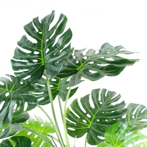 150cm Lifelike Luxury Monstera Plant in Elegant Black Pot for Stunning Decor - plants - express.com