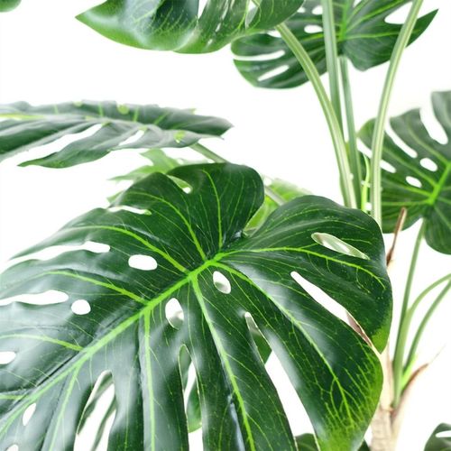 150cm Lifelike Luxury Monstera Plant in Elegant Black Pot for Stunning Decor - plants - express.com