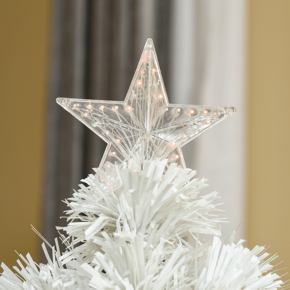 2.5FT Prelit Artificial Tabletop Christmas Tree with Fibre Table and Desk White - plants - express.com