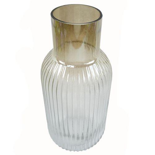 34cm Ridged Ombre Glass Vase - plants - express.com