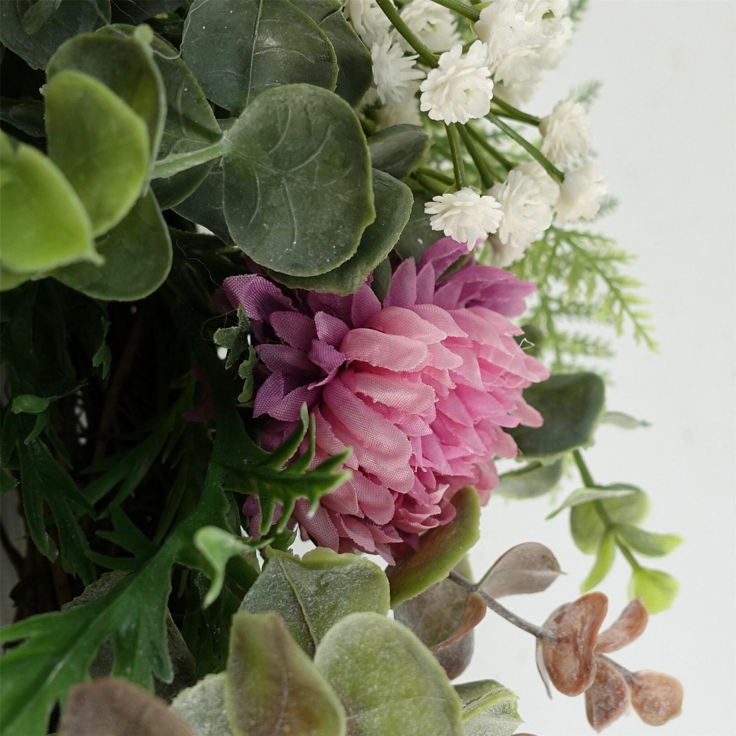 45cm Artificial Pink Floral Blossom Wreath - plants - express.com