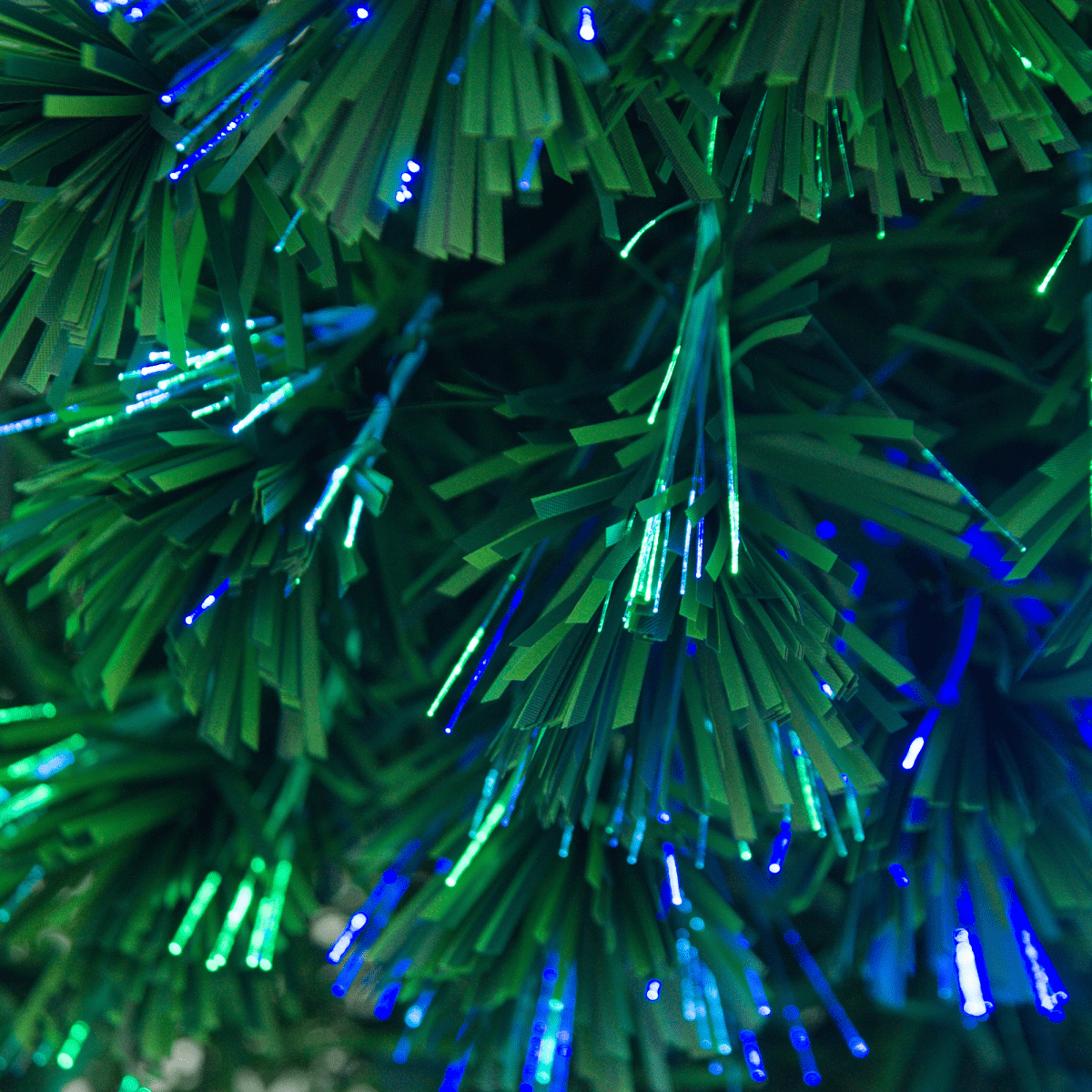 4FT Fibre Optic Christmas Tree with LED Snowflakes - Fireproof & Festive! - plants - express.com