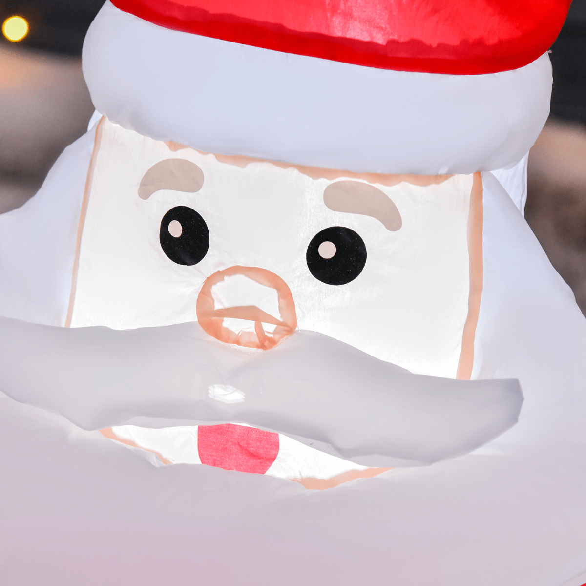 4ft LED Santa Inflatable Yard Decoration - Indoor/Outdoor - plants - express.com