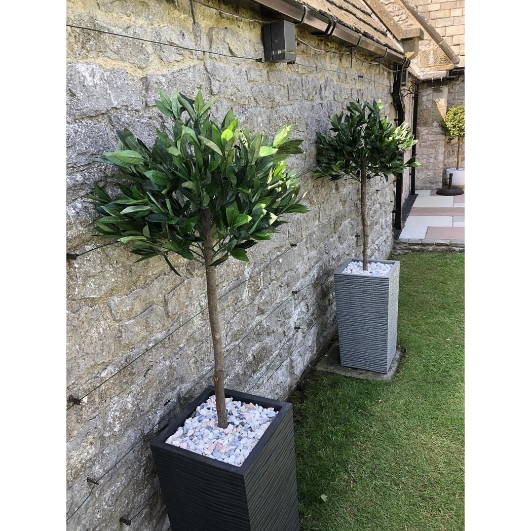 Realistic 120cm Artificial Bay Laurel Ball Tree - No Maintenance Required!