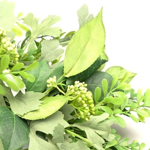 50cm Lush Green Artificial Fern Wreath for Timeless Natural Elegance - plants - express.com