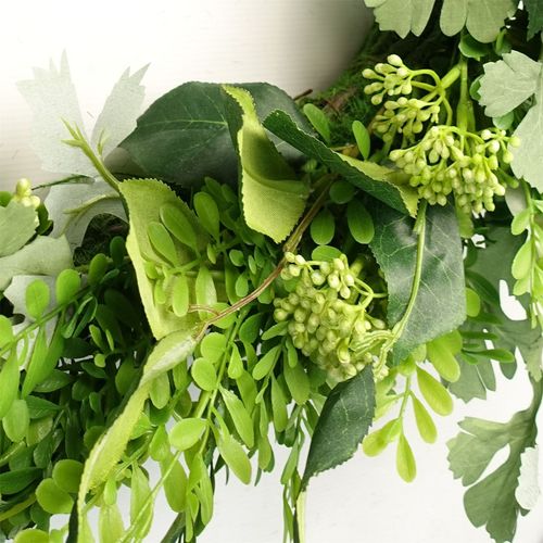 50cm Lush Green Artificial Fern Wreath for Timeless Natural Elegance - plants - express.com