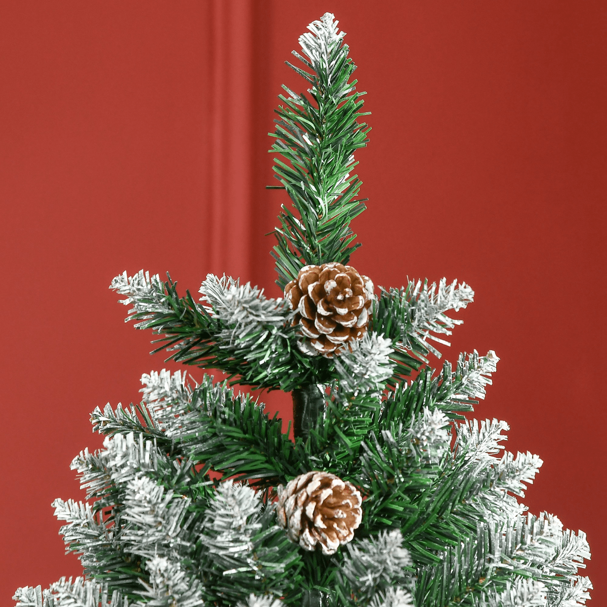 6' Snowy Pine Cone Artificial Christmas Tree - Festive Holiday Decor - plants - express.com