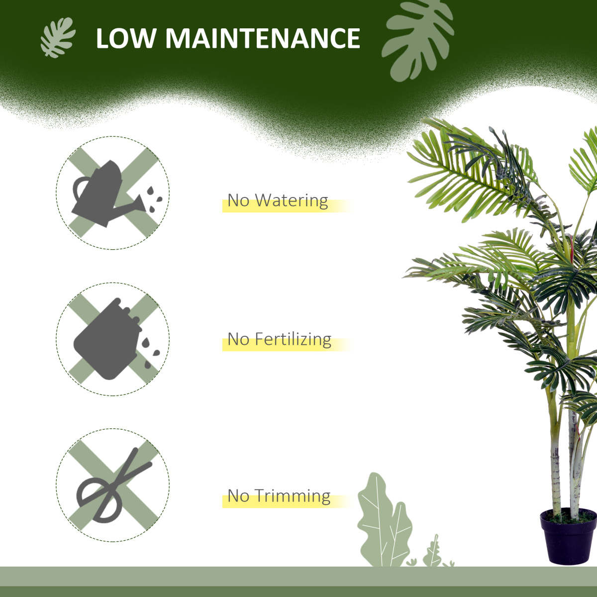 Tropical Oasis Taro Tree - 150cm Realistic Artificial Plant for Home & Garden