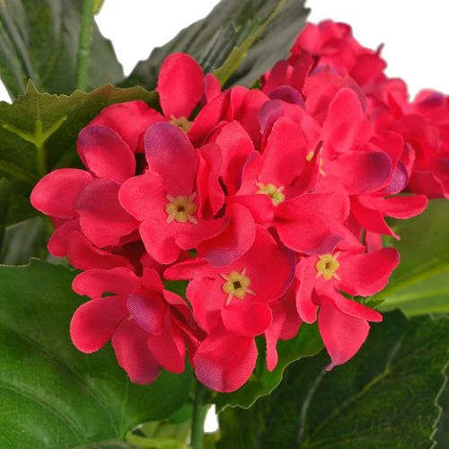 60 cm Artificial Hydrangea Plant in Red Pot - Lifelike Decor for Any Space - plants - express.com