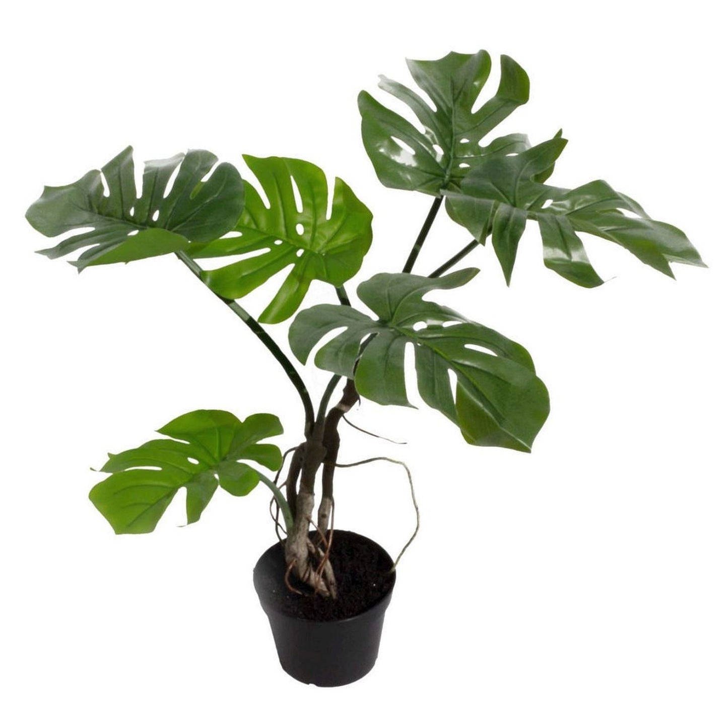 60cm Realistic Artificial Monstera Cheese Plant - Lush Green Decorative Accent - plants - express.com