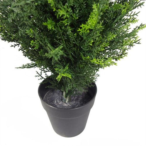 60cm UV - Protected Artificial Cedar Cypress Topiary - Lifelike Outdoor Décor - plants - express.com