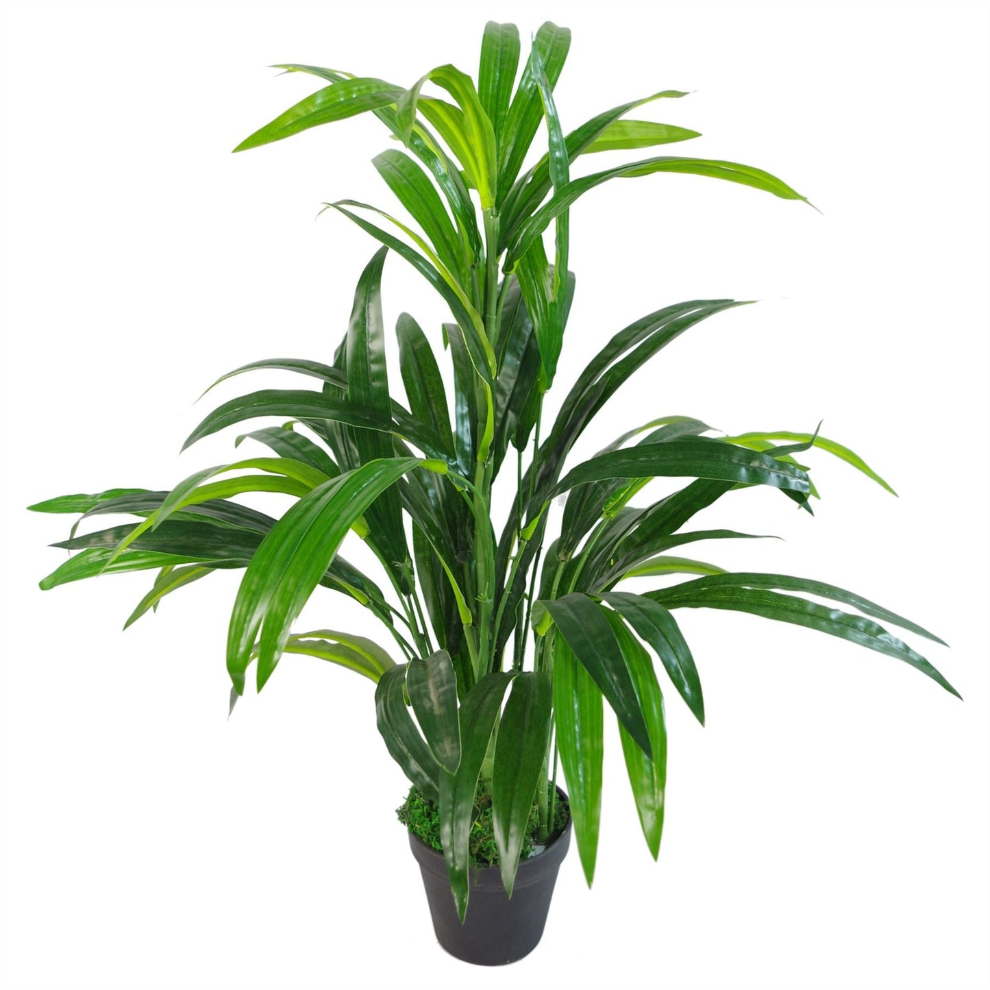 65cm Lush Artificial Bamboo Shrub with Elegant Metal Planter - Realistic Design - plants - express.com