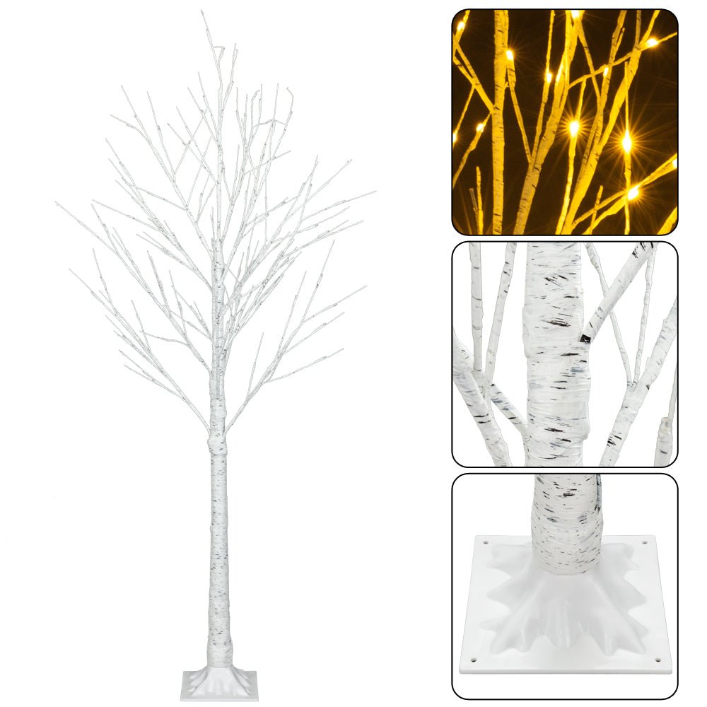 6FT Snowflake Christmas Tree with 96 LED Lamp - plants - express.com