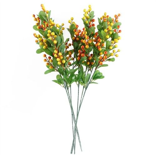 70cm Artificial Orange Berry Spray - plants - express.com
