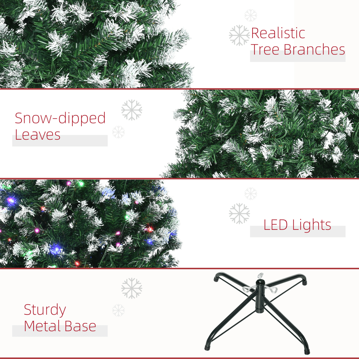 7FT Prelit Artificial Xmas Tree Holiday D��cor 350 Colourful LED Light - plants - express.com