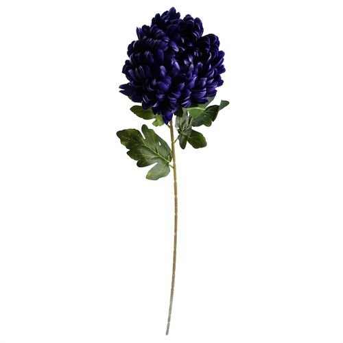 90cm Purple Chrysanthemum and Ferns Glass Vase - plants - express.com