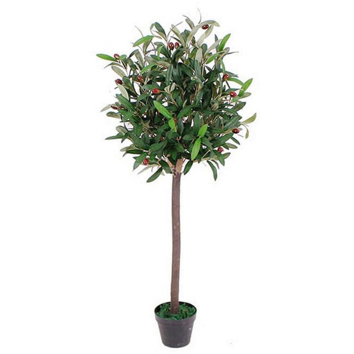 90cm Realistic Artificial Olive Tree with Black Pot - Lush Leafy Elegance - plants - express.com
