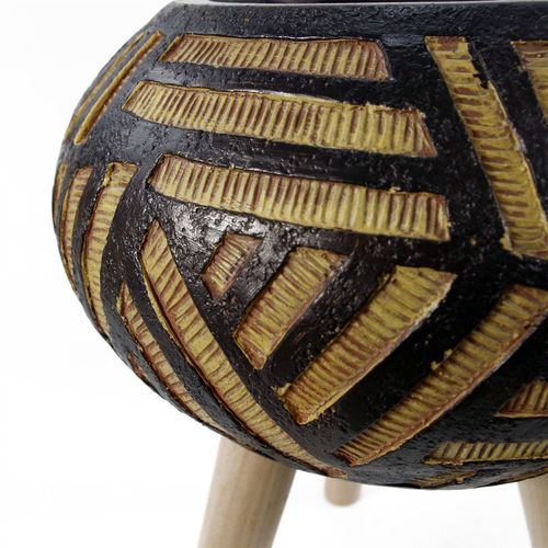 Bali Rustic Oval Planter - Large 45cm Fiberglass Composite for Indoor & Outdoor - plants - express.com