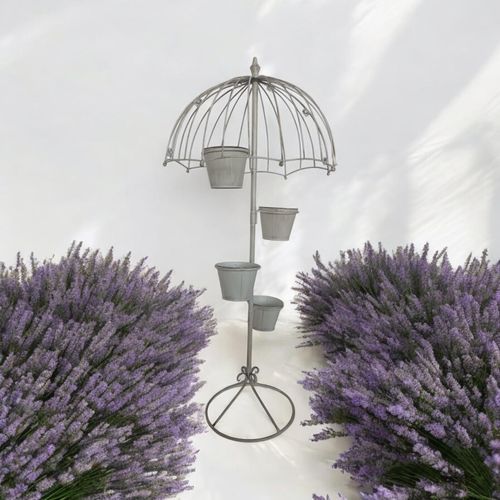 Charming 130CM Cream Metal Garden Planter - Elevate Your Outdoor Space! - plants - express.com