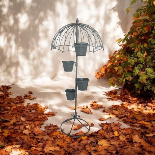 Charming 130CM Grey Metal Garden Planter for Stylish Outdoor Decor - plants - express.com