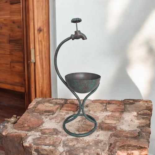 Charming 57CM Green Metal Planter – Perfect for Your Garden Oasis! - plants - express.com