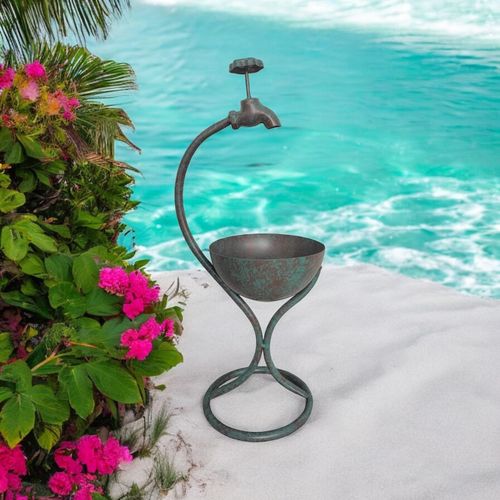 Charming 57CM Green Metal Planter – Perfect for Your Garden Oasis! - plants - express.com