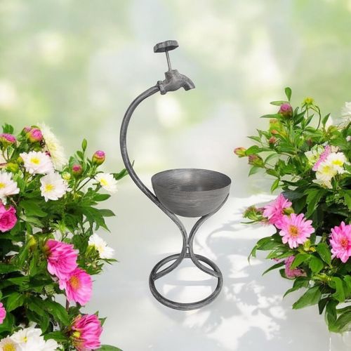 Charming 57CM Grey Metal Garden Planter - Quirky Style for Your Greens! - plants - express.com
