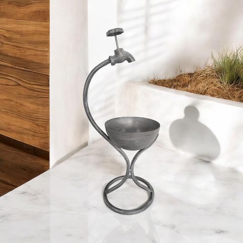 Charming 57CM Grey Metal Garden Planter - Quirky Style for Your Greens! - plants - express.com