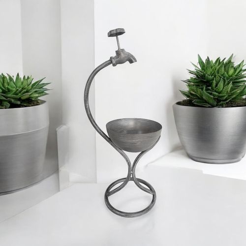 Charming 57CM Grey Metal Garden Planter - Quirky Style for Your Greens! - plants - express.com