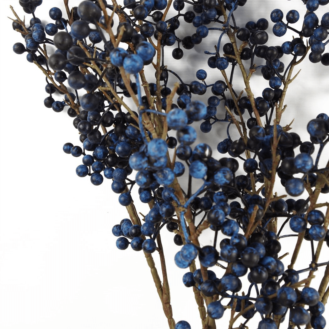Charming 70cm Blue Christmas Berry Spray - Perfect for Festive Decor! - plants - express.com
