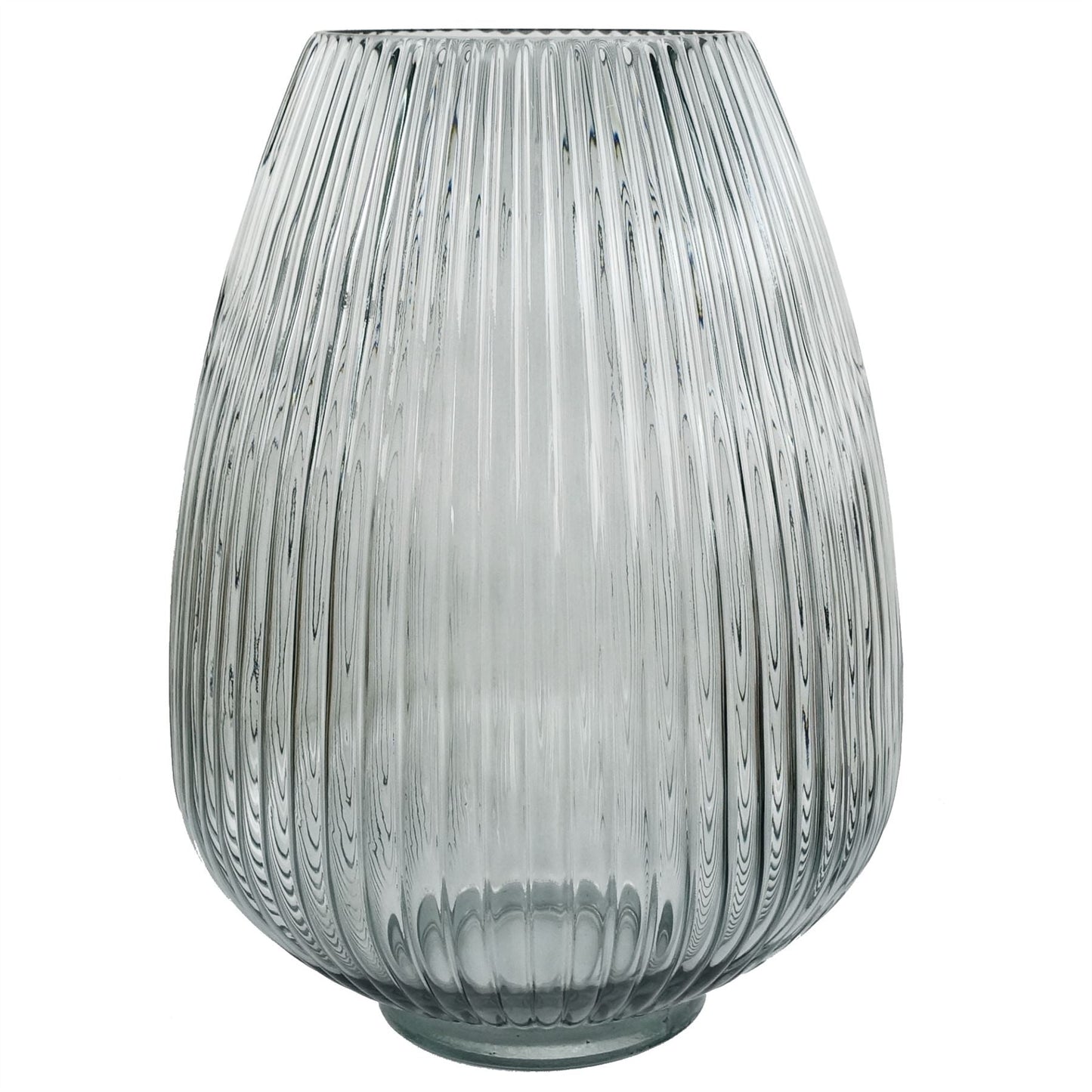 Chic 50cm Grey Glass Vase with Lush Artificial Chrysanthemum Arrangements - plants - express.com
