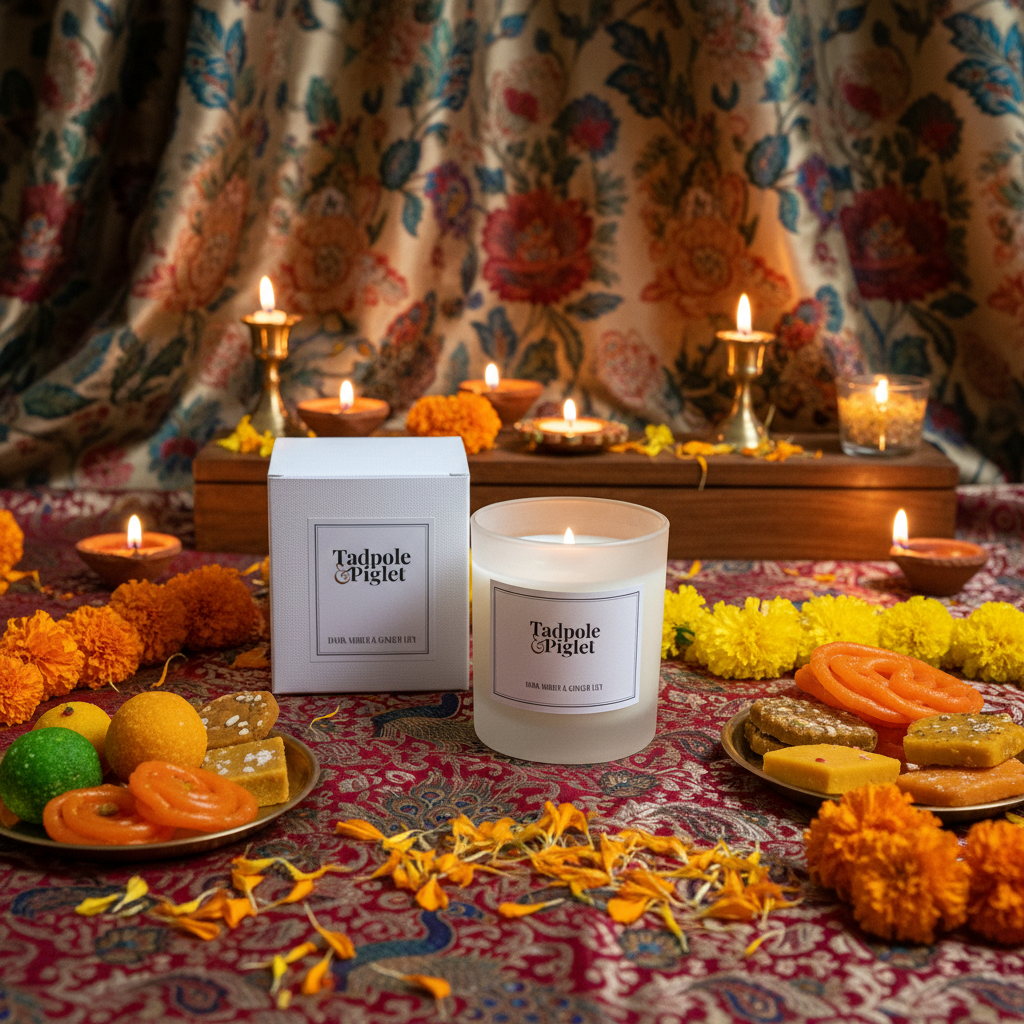 Dark Amber & Ginger Lily Scented Candle - plants - express.com