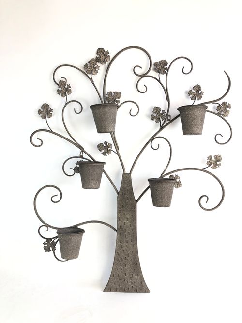 Elegant 120CM Tree of Life Metal Wall Planter - Transform Your Space! - plants - express.com