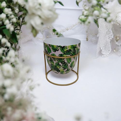Elegant 13CM Iron Planter on Stand – Durable & Stylish Home Accent - plants - express.com