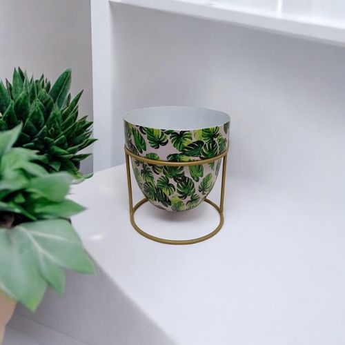 Elegant 13CM Iron Planter on Stand – Durable & Stylish Home Accent - plants - express.com