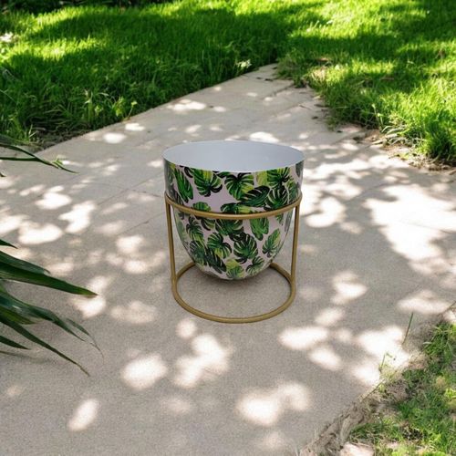 Elegant 13CM Iron Planter on Stand – Durable & Stylish Home Accent - plants - express.com