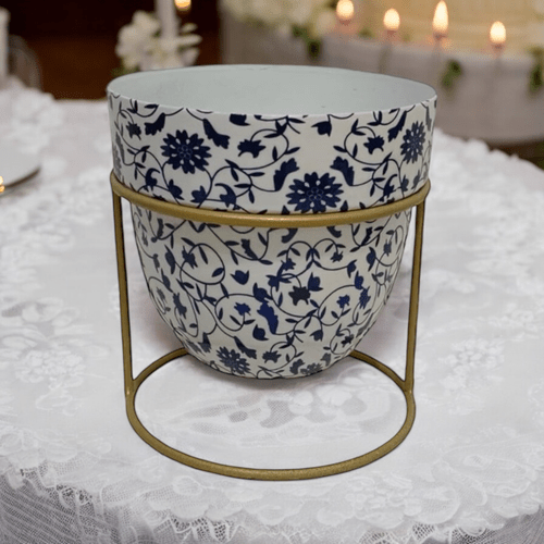 Elegant 13CM Iron Planter on Stand - Durable & Stylish Home Décor - plants - express.com